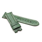 Green Alligator Style Deployment Strap for Panerai® WP6-22/20
